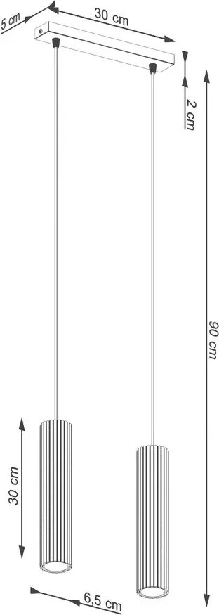 Szarobrązowa metalowa lampa wisząca Gleam – Sollux