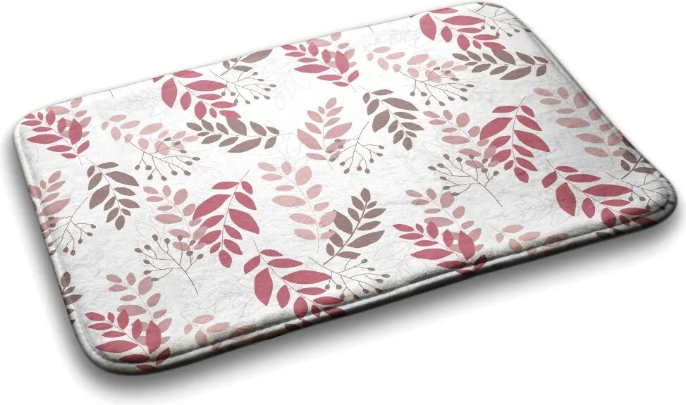 Dywanik do łazienki Dywanik do łazienki Liście wzór