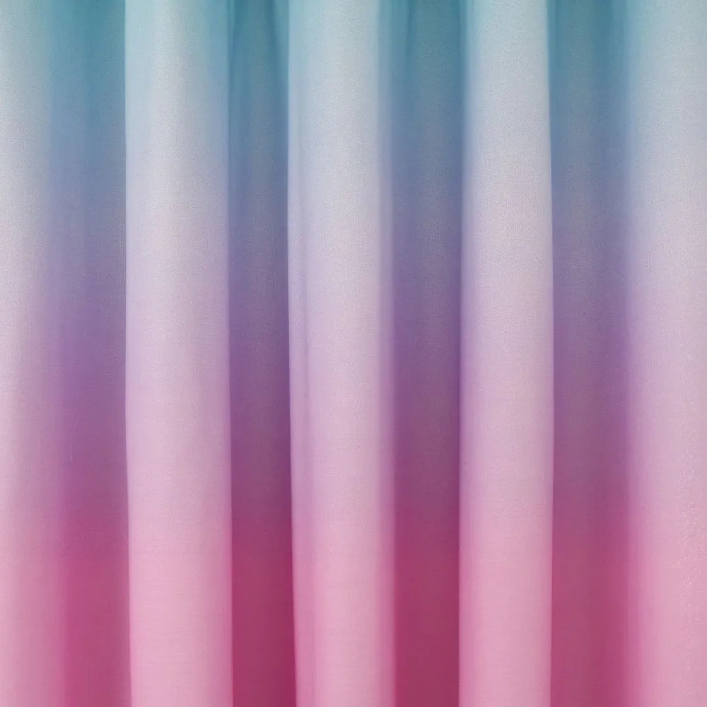 Różowo-fioletowa zasłona dziecięca 2 szt. 168x183 cm Ombre Rainbow Clouds – Catherine Lansfield