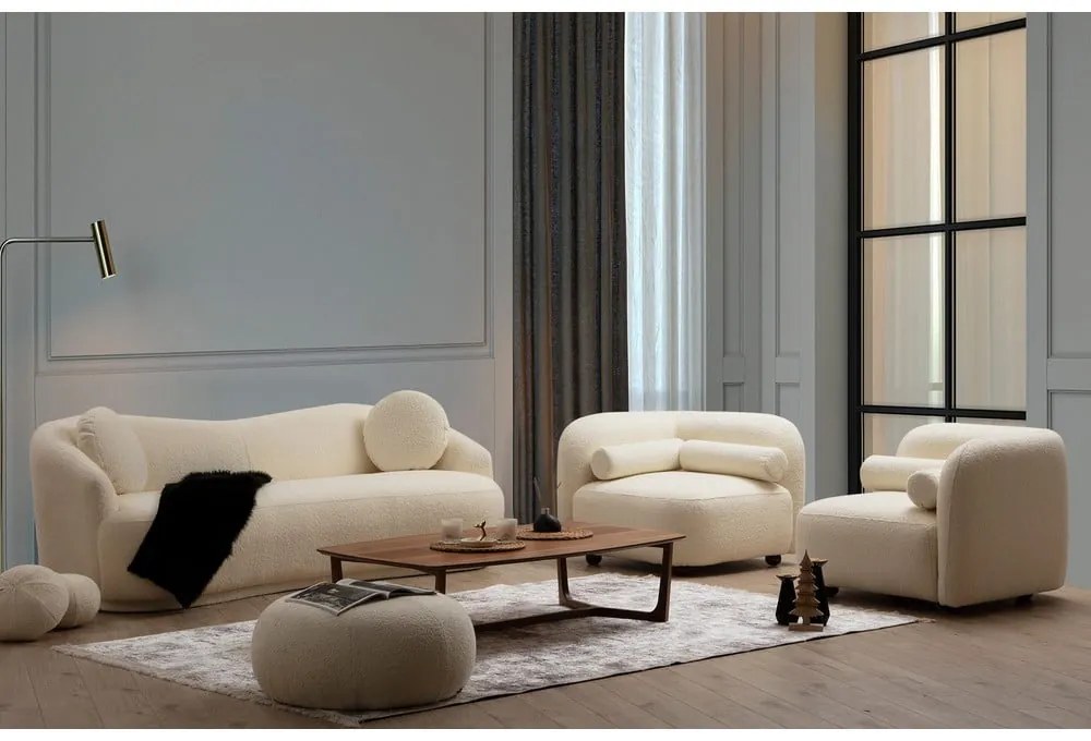 Kremowa sofa 225 cm Ancona – Artie