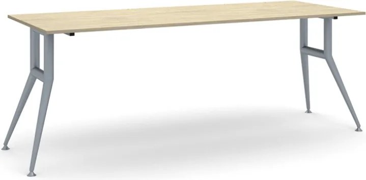 Stół konferencyjny do biura WIDE, 220x80 cm, dąb naturalny