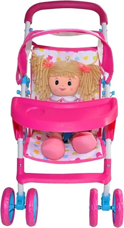 Milly Mally Dziecięcy wózek sportowy dla lalek Kate Candy, różowy