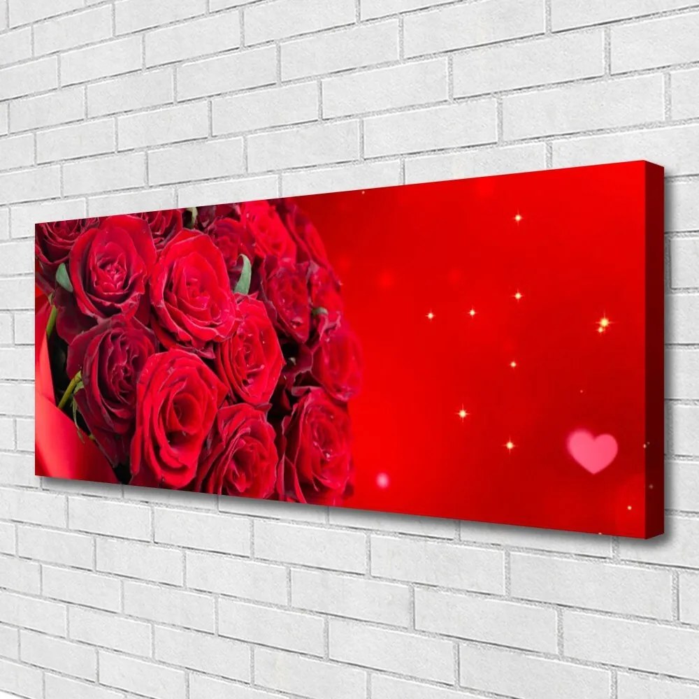 Obraz Canvas Róże Kwiaty Roślina
