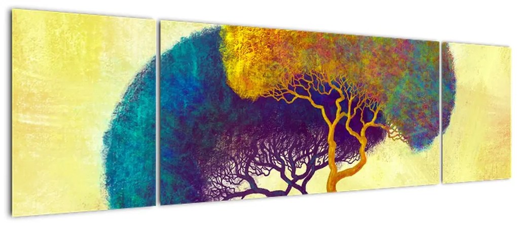 Obraz - Drzewa na wzgórzu (170x50 cm)