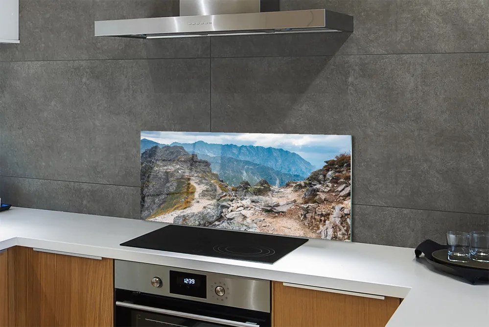 Szklany Panel Majestatyczne Pasmo Górskie