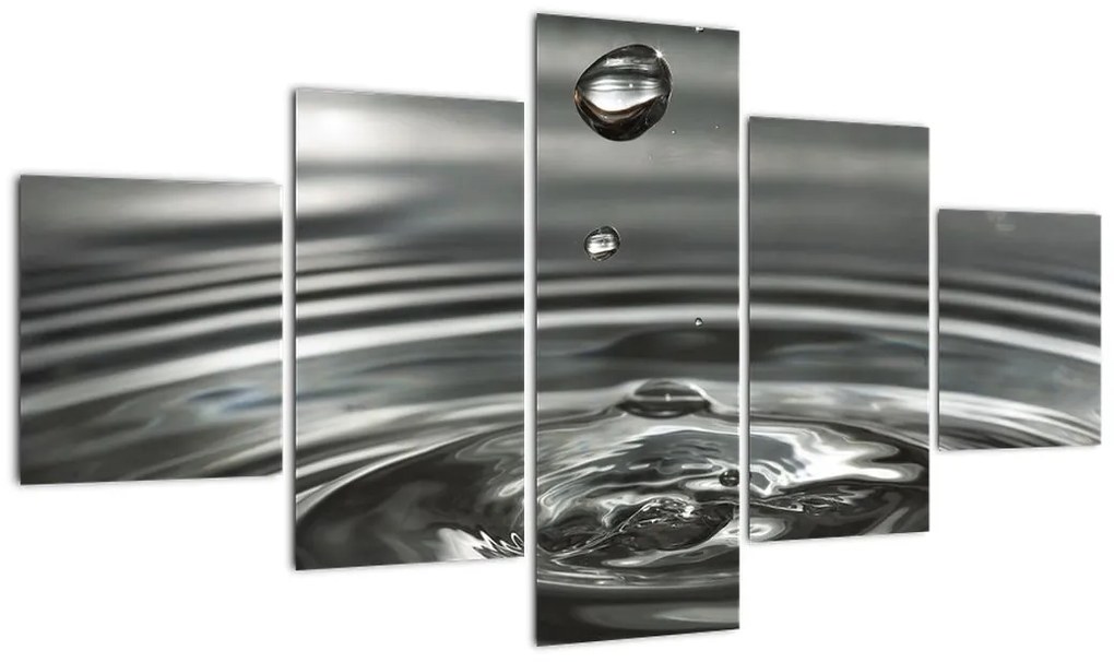 Obraz kropli wody (125x70 cm)