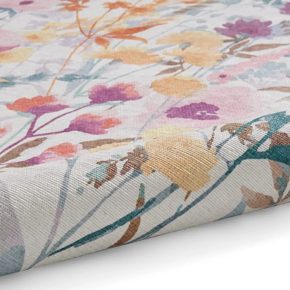 Żółty chodnik odpowiedni do prania 61x170 cm Country Floral – Catherine Lansfield