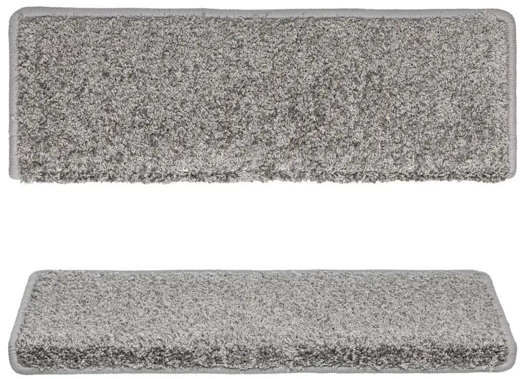 Szary komplet prostokątnych nakładek na schody P6-L32