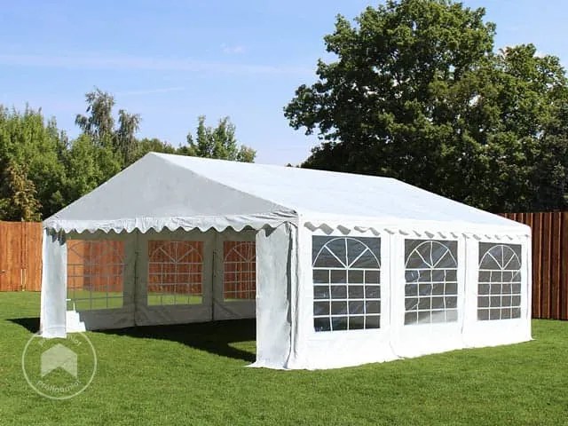 TOOLPORT 5x5m Namiot imprezowy, PVC 700, biały - (5107)
