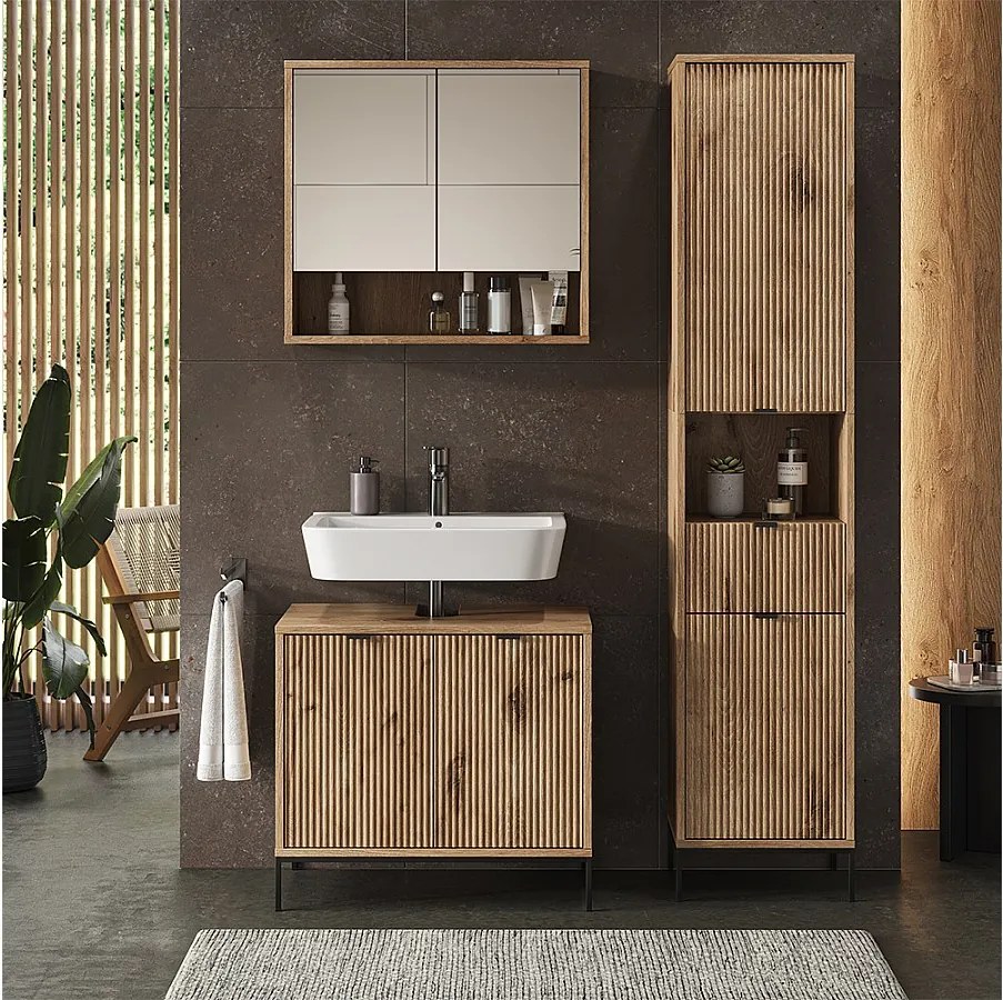 Szafka łazienkowa viking oak 40x35x190 eliza