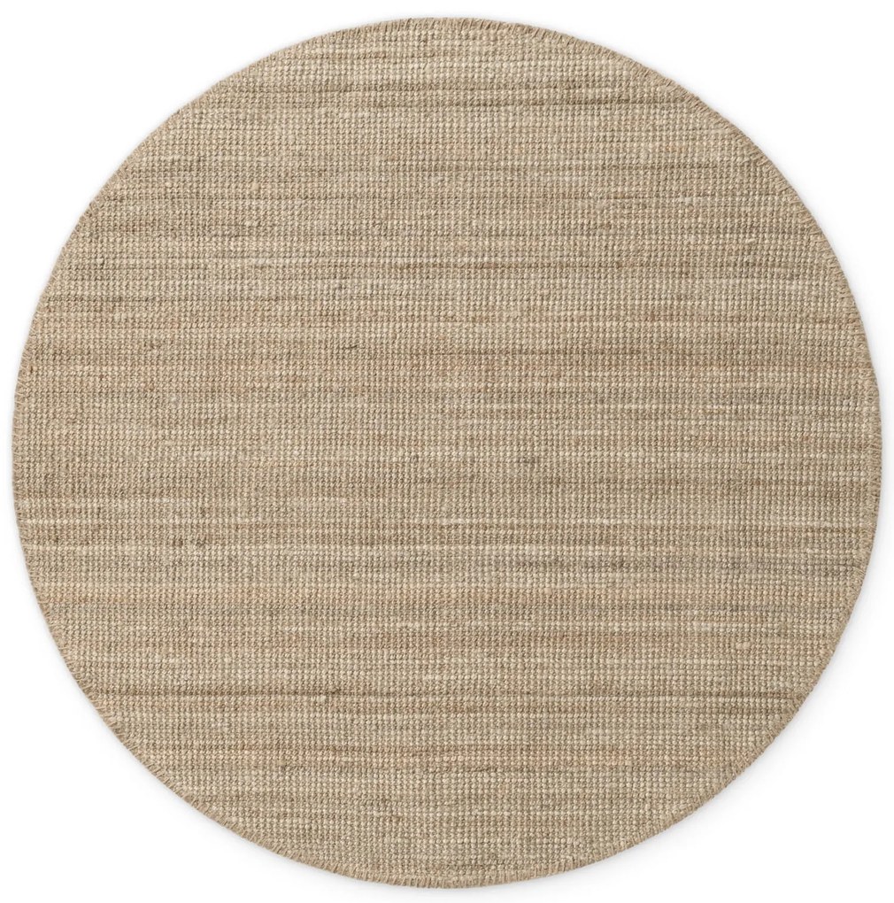 Dywan naturalny jutowy ręcznie tkany Boucle brązowo-szary 160 cm x 160 cm