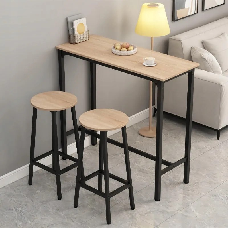 Zestaw barowy stół kuchenny + 2 krzesła hoker