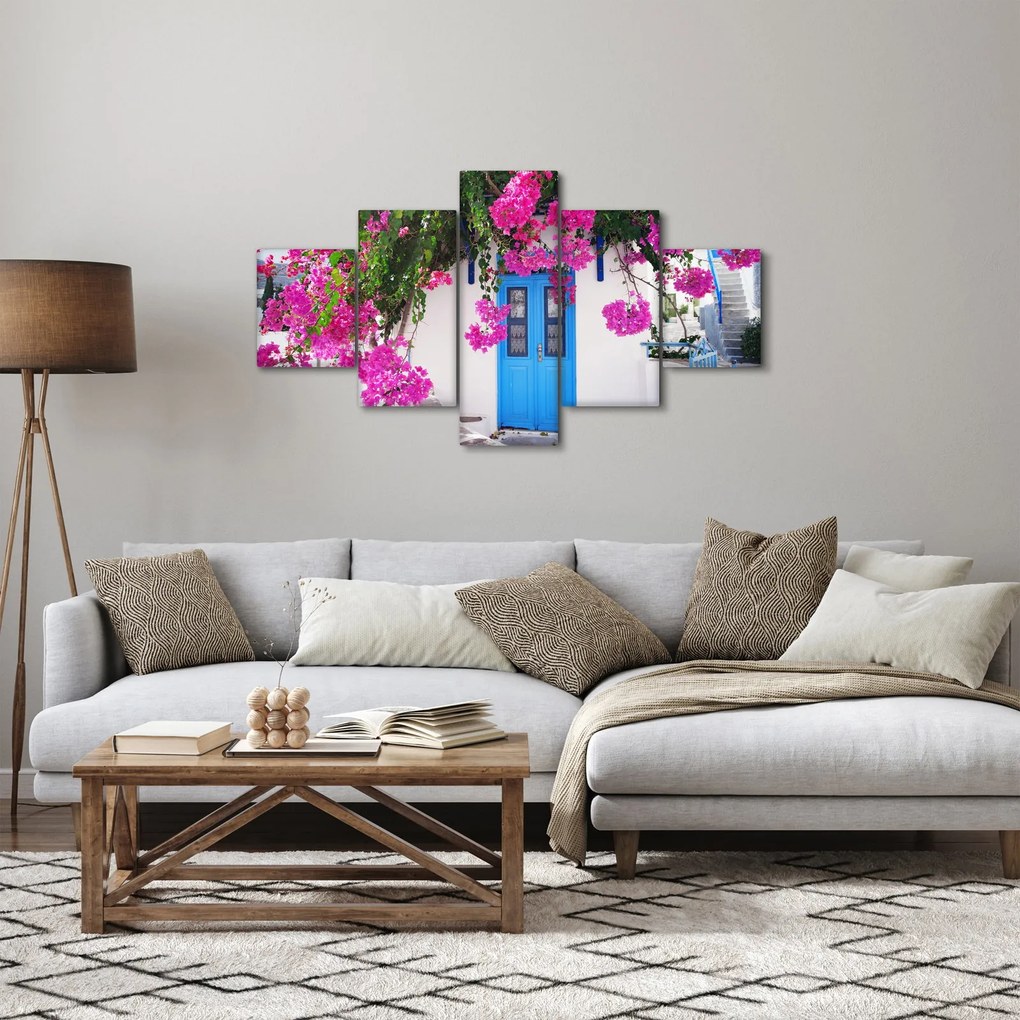 Obraz - Tradycyjny grecki dom (125x70 cm)