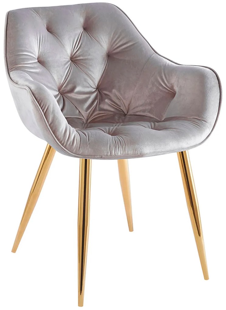 Krzeso Zandel w kolorze zotego aksamitu