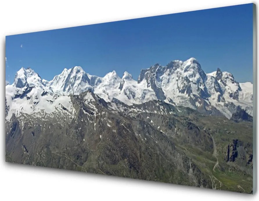 Panel Szklany Majestat Śnieżnych Szczytów
