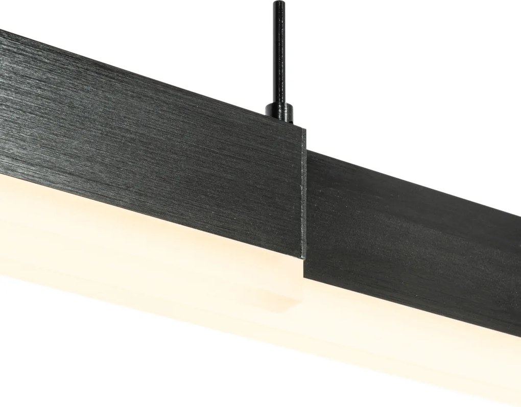 Nowoczesna Regulowana Czarna Lampa Wisząca Z Ściemnialnym LED - Lamba
