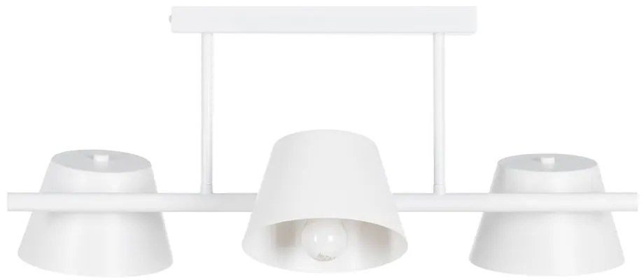 Biała lampa sufitowa 38x62,5 cm Simplico – Ixia