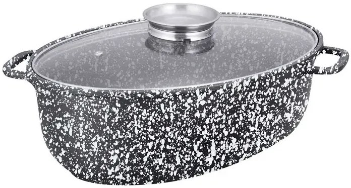 Ceramiczna brytfanna z pokrywą i brytfanną grillową S8-T16