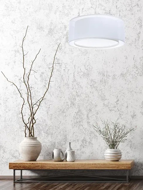 Biała okrągła lampa wisząca nad stół - S436 F0-F31