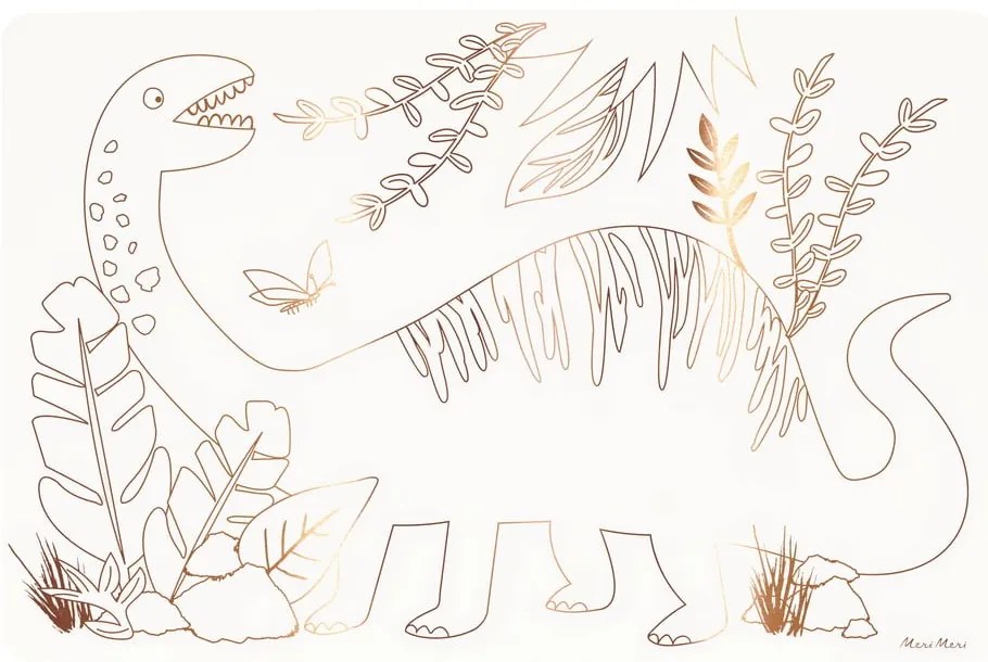 Papierowe maty stołowe zestaw 8 szt. 28x42.5 cm Dinosaurs – Meri Meri