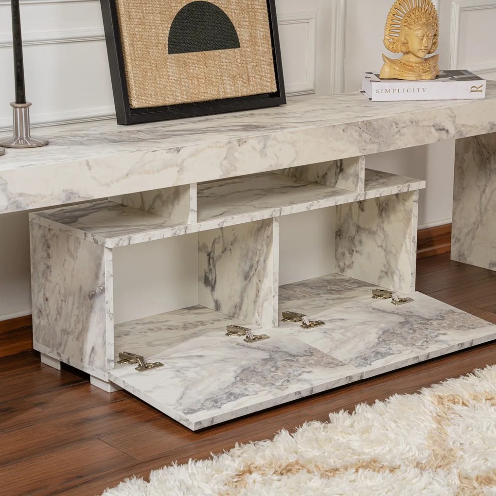Stolik pod telewizor Enclave Fressia Marble