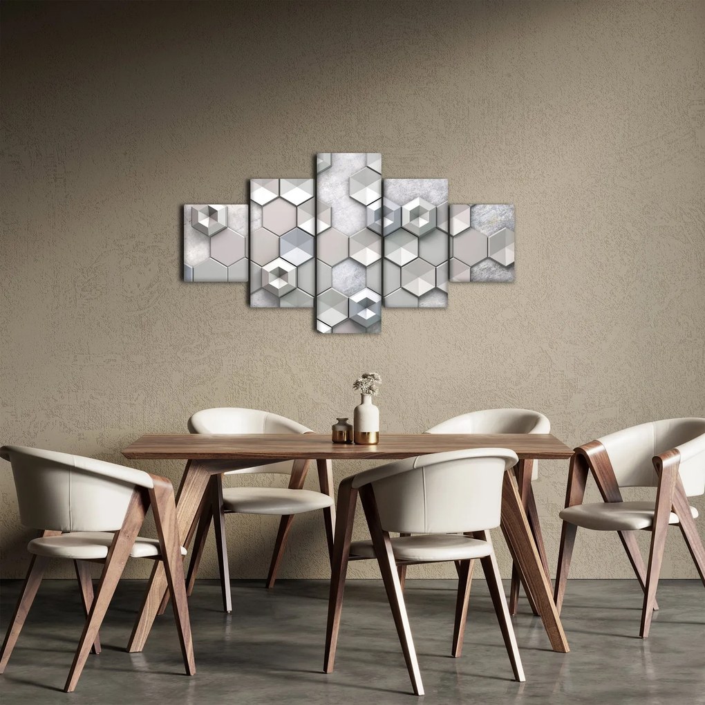 Obraz abstrakcji 3D (125x70 cm)