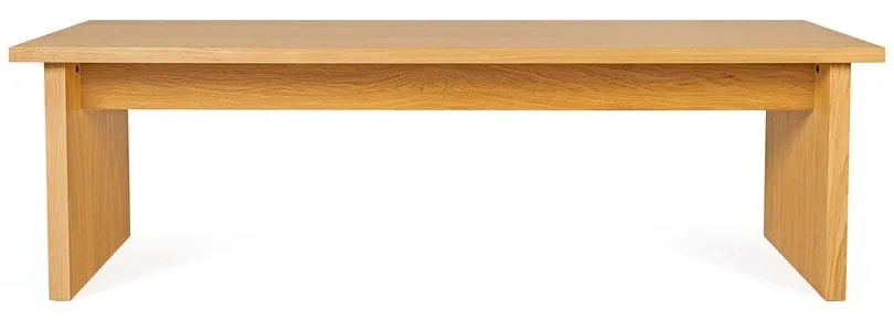 Naturalny stolik z blatem w dekorze dębu 60x120 cm Stripe – Woodman