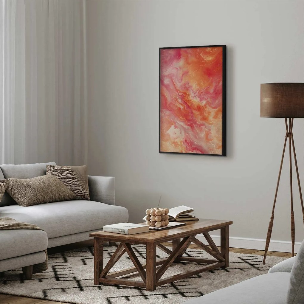 Plakat Płomienne Barwy 40x60 cm z ramą czarną bez marginesu ARTGEIST B