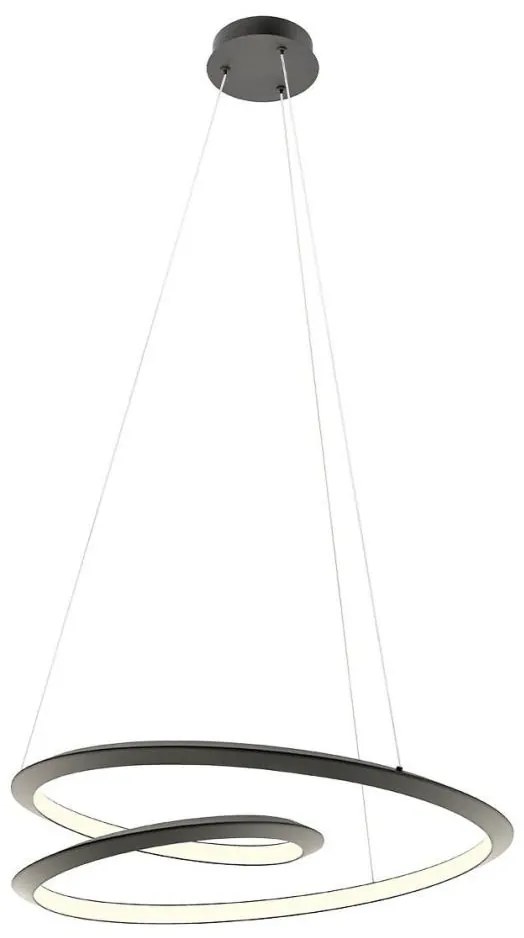 Redo 01-3378 - Ściemnialny żyrandol LED na przewodzie STORM LED/60W/230V czarny