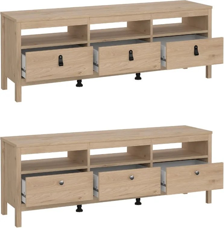 Szafka pod telewizor z szufladami Madrid, jackson hickory