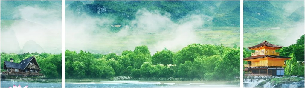 Obraz - Wymarzony krajobraz (170x50 cm)