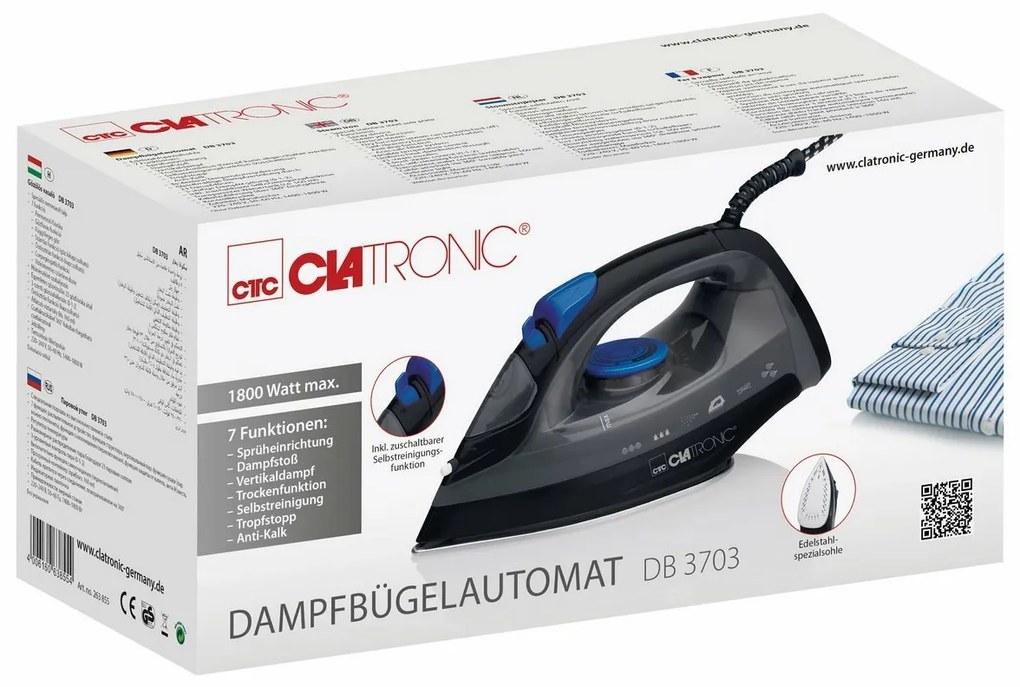 Clatronic DB 3703 żelazko parowe