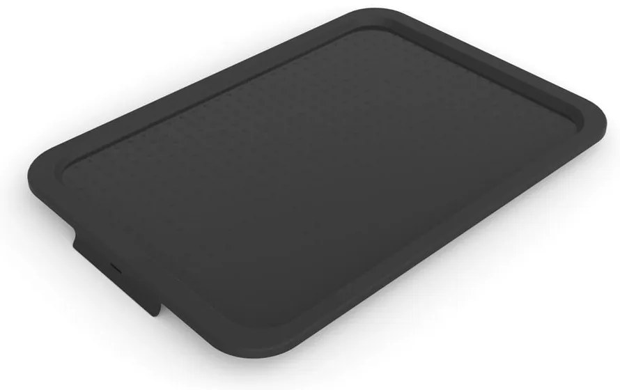 Czarna plastikowa pokrywa do pojemnika 57x39x3 cm Albris – Rotho
