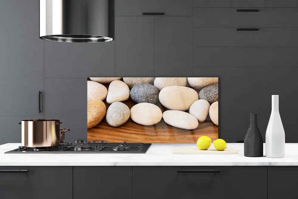 Panel nad blat kuchenny Kompozycja Polerowanych Kamieni