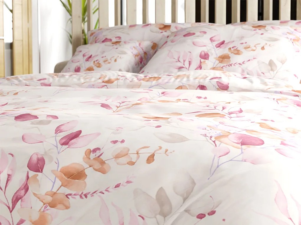 PrzytulneMieszkanie.pl PrzytulneMieszkanie.pl Pościel z mikrofibry FLORANY białe Rozmiar pościeli: 2 szt 70 x 90 cm | 200 x 220 cm