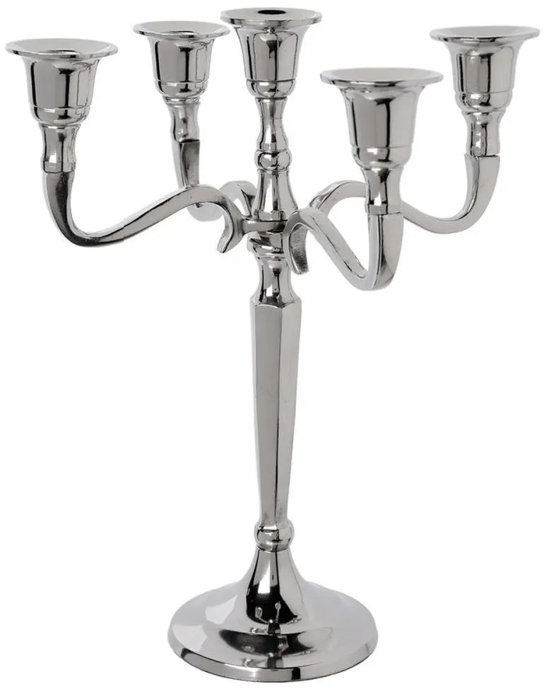 Świecznik metalowy, 22 cm