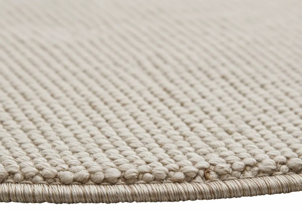 Dywan nowoczesny Helix jednobarwny kremowy 160 cm x 160 cm koło