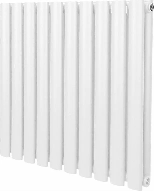Grzejnik kolumnowy owalny – 600 mm x 600 mm – biały