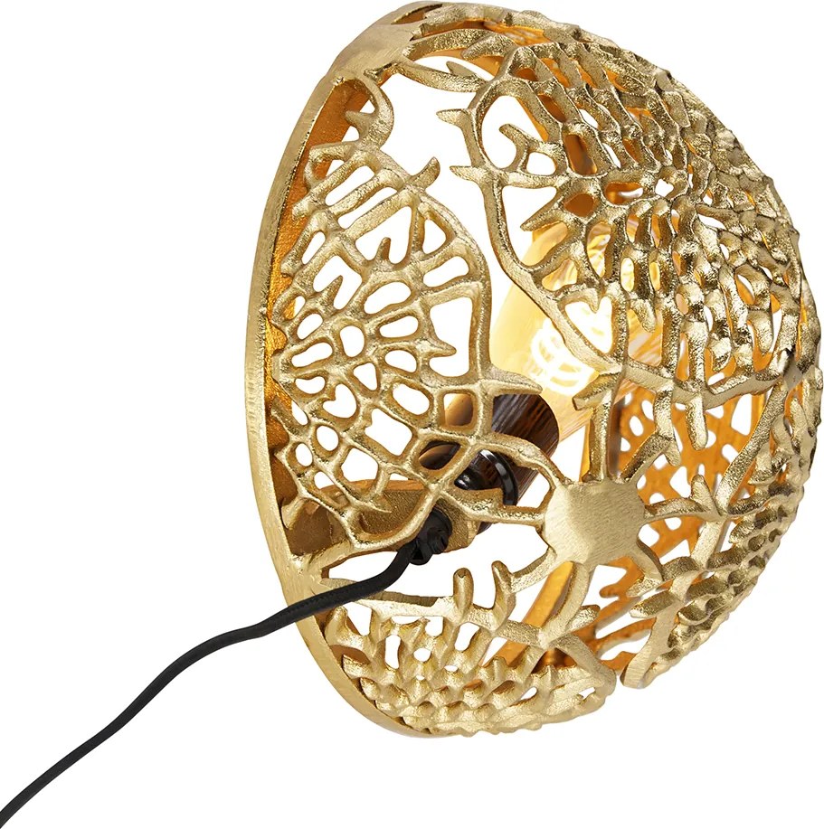 Lampa ścienna w stylu art deco złota - Maro