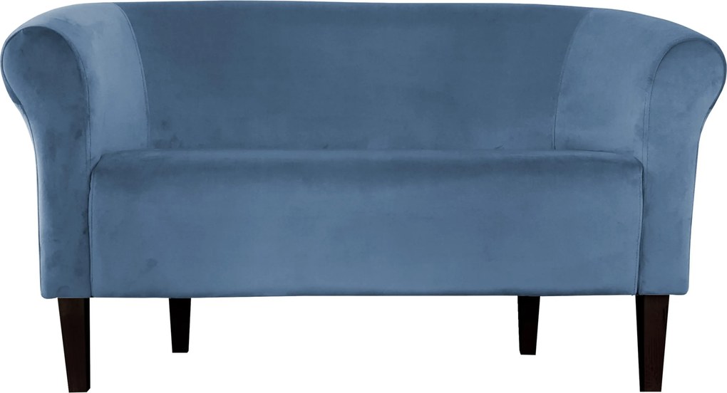Sofa Milo tkanina Welur : Kolor nogi - Venge, Kolor tkaniny - VELVET - MG33, Typ tkaniny - Velvet, Wysokość nogi - 20 cm