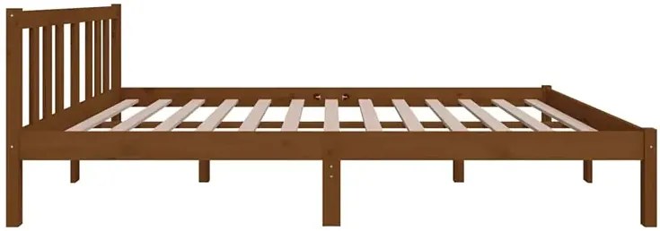 Klasyczne drewniane łóżko miodowy brąz 120x200 cm P1-C25
