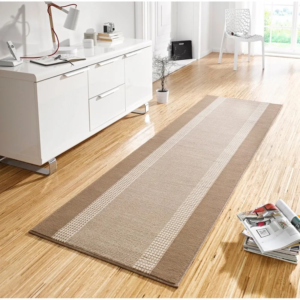 Beżowo-brązowy chodnik Hanse Home Basic, 80x300 cm