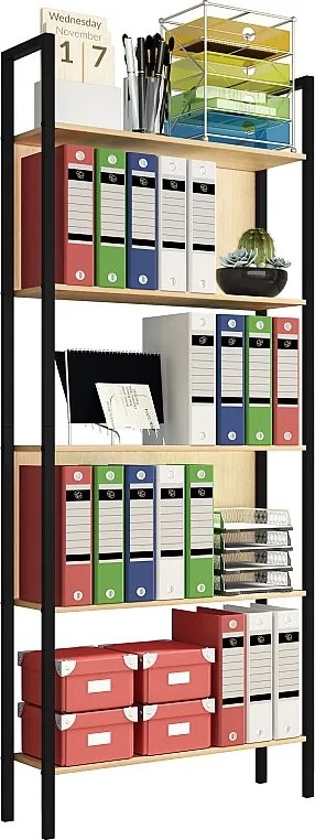 Metal Stand Shelf Książki Flakos 5-krotnie