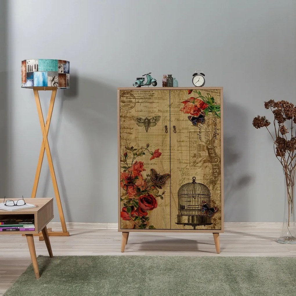 Szafka Mega Sonoma Oak Roses