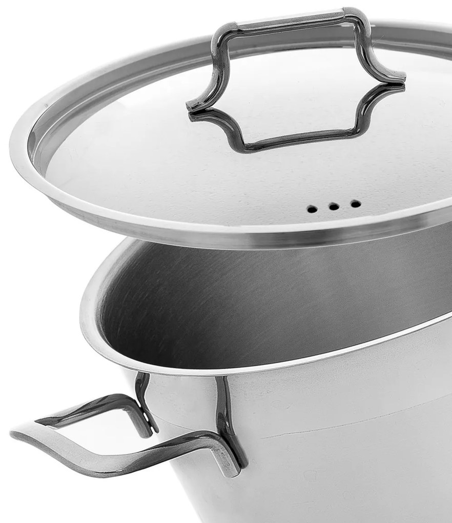 Orion Rondel ze stali nierdzewnej z pokrywką Anett 9,5 l, 9,5 l