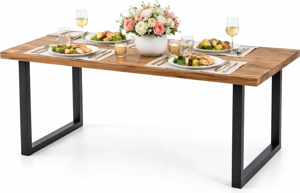 Dębowy stół w stylu loftowym M8-B39