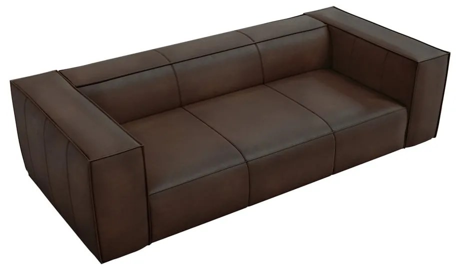 Ciemnobrązowa skórzana sofa 227 cm Madame – Windsor &amp; Co Sofas