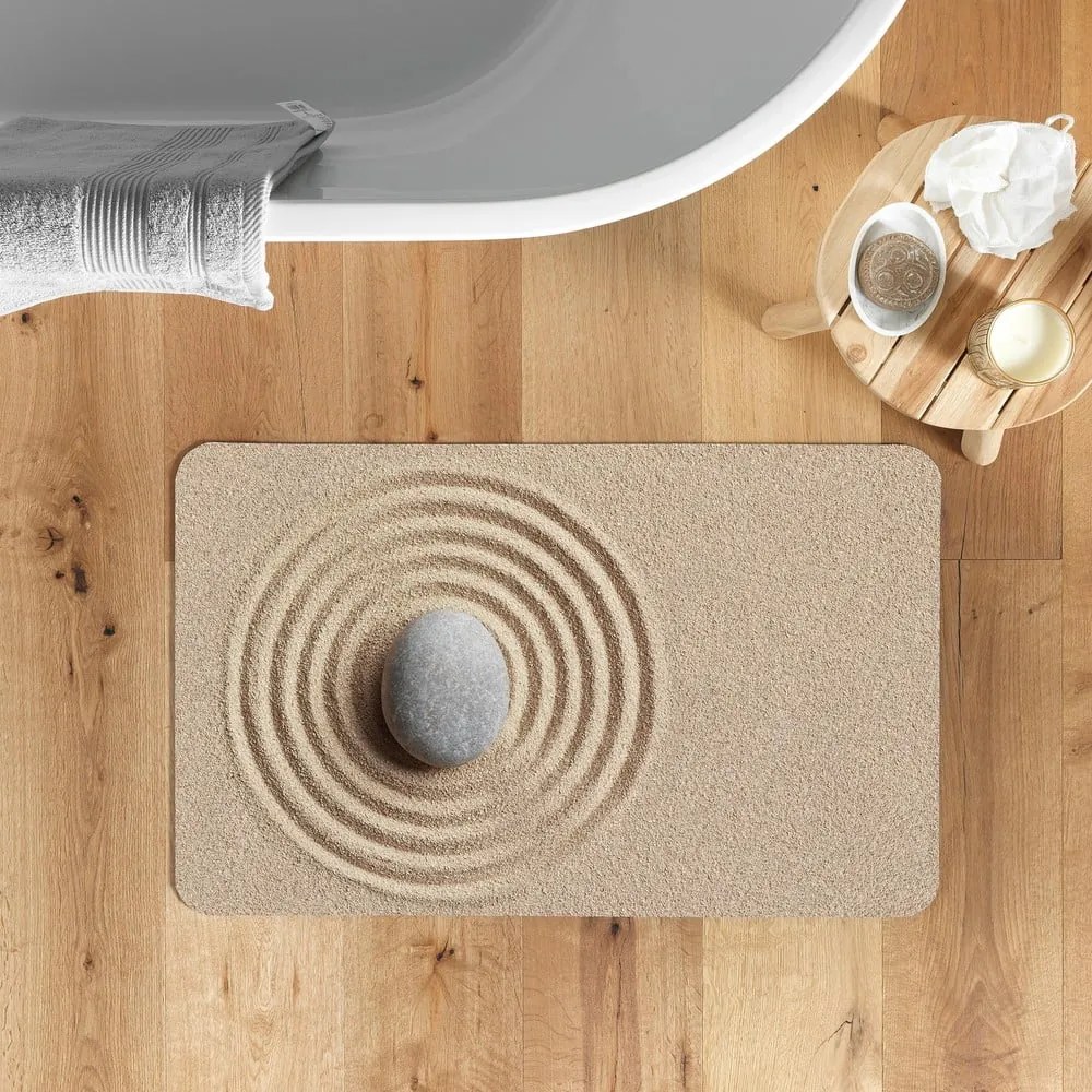 Jasnobrązowy dywanik łazienkowy 50x120 cm Serena – douceur d'intérieur