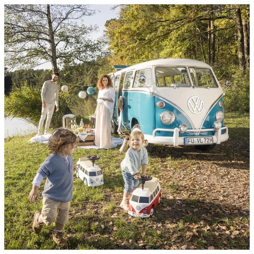 Big jeździk vw t1 niebieski kamper volkswagen van