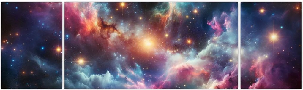 Obraz - Ciemny kosmos (170x50 cm)
